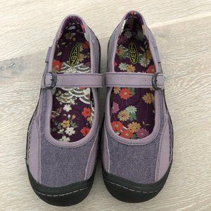Keens Purple Summer Golden Mary Janes